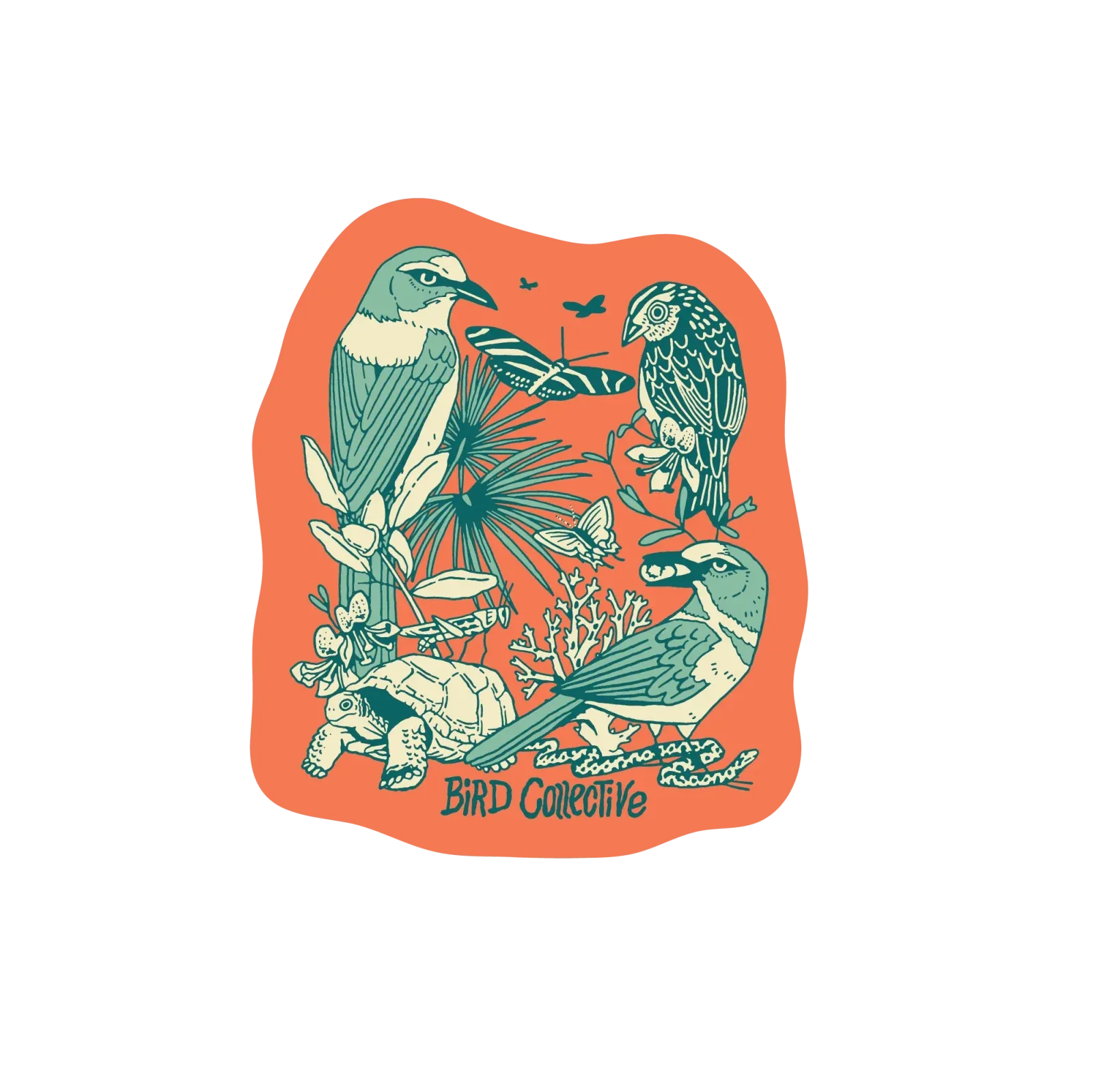 Colorful Bird Stickers